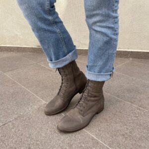 דגם ליאת- מגפי שרוכים דקים לנשים זמש/ZAMSH