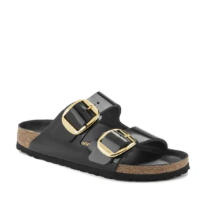 כפכפי בירקנשטוק Birkenstock-HIGH-SHINE דגם אריזונה - שחור מבריק
