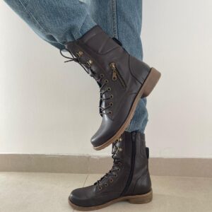 דגם יובל- מגף שרוכים מעור