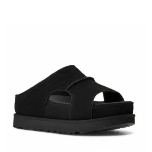 UGG Goldenstar Hi Cutout Slide Black כפכפי אגג גולדנסטאר לנשים