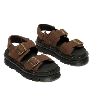 Dr. Martens Sepia Brown Zebzag סנדלי דר. מרטינס